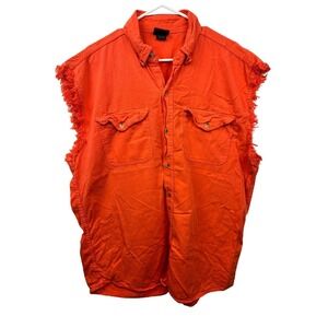 Hot Leathers Fringed Vest Can You See Me Now A**hole? SZ 2XL